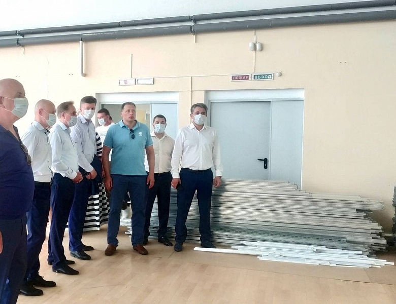 Выездное совещание по подготовке ковид-госпиталя проведено в Люберецком ФОКе