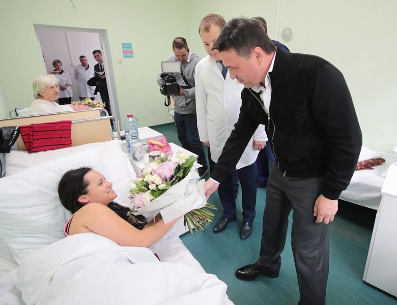 Губернатор МО Андрей Воробьев с главой городского округа Люберцы Ружицким В.П. посетили «Люберецкую районную больницу №2».