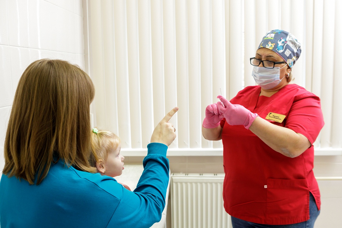 Медработниками детских поликлиник Люберецкой областной больницы вакцинировано более 10 тысяч детей
